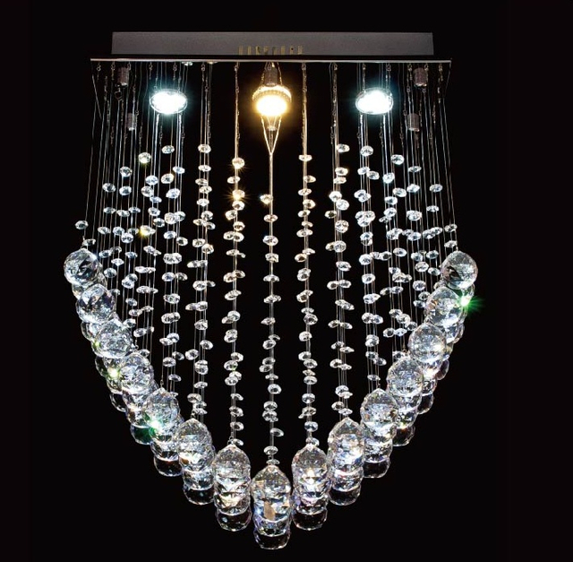LED銅絲水晶燈