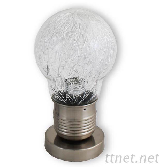 透明燈泡造型檯燈